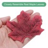 Unique Bargains Home Durable Fall-themed Silk Fabric Faux Autumn Artificial Maple Leaves 200 Pcs - 2 of 4