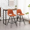 NicBex Dining Chairs Set of 2 Stool Upholstered Chair  Fabric Kitchen Counter Height Stools with Metal Legs for Kitchen - 3 of 4