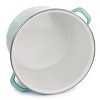 Martha Stewart 12 Quart Enamel On Steel Stock Pot with Glass Lid in Martha Blue - 3 of 4
