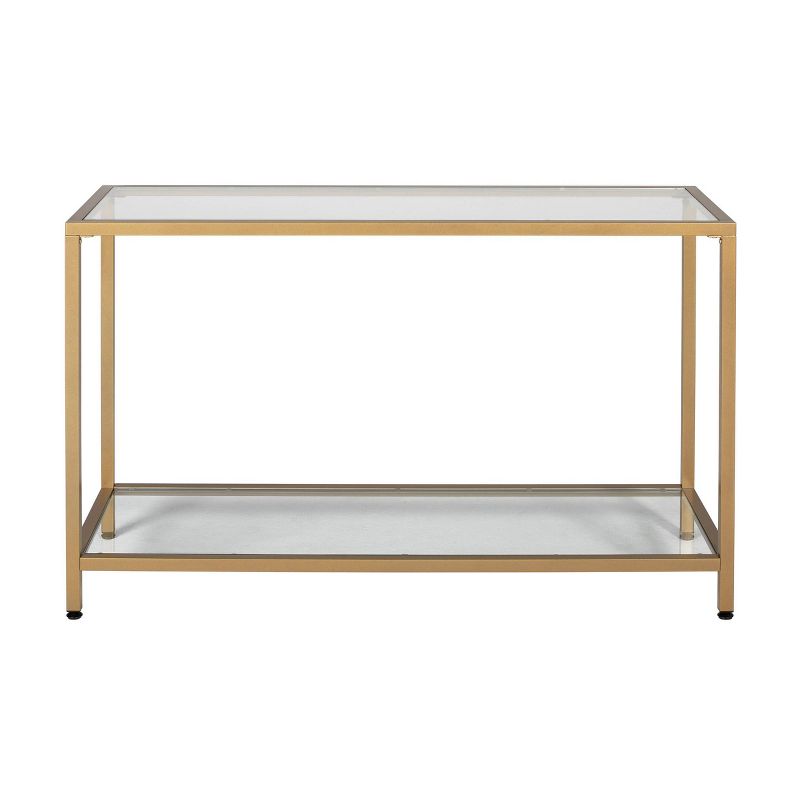 47&#34; Camber Modern Glass Console Table Gold - Studio Designs Home, 1 of 10