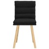 vidaXL Dining Chair Set of 2 Black - 4 of 4
