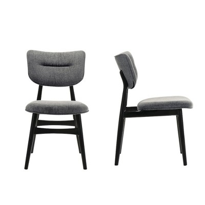 Omax Decor,Joss Solid Wood Dining Chairs Upholstery (Set of 2)