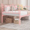 GAOMON Twin Daybed Frame, Metal Platform Sofa Bed with Stylish Headboard, Heavy Duty Steel Slat Support, No Box Spring Needed - 3 of 4