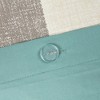 Sapphtopaz Duvet Cover Sets Bedding Sets Reversible Chevron Print Solid Color Back 3 Piece 1 Duvet Cover, 2 Pillow Shams - 2 of 4