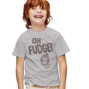 Boys' Short Sleeve A Christmas Story Ralphie 'Oh Fudge!' T-Shirt - 1 of 4