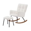 Lounge Recliner Chair Rocking Chair Armchair for Mom and Baby Glider Chair High Backrest for living room - 3 of 4