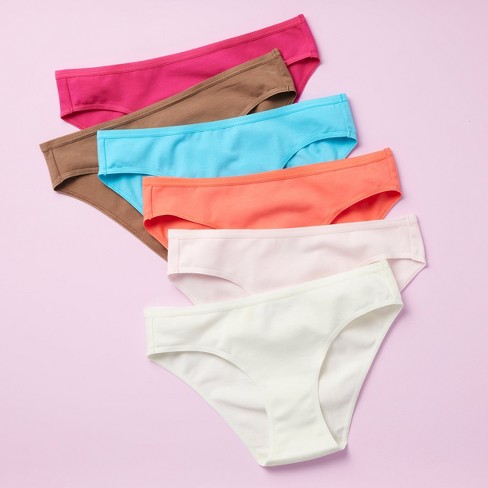 Hanes Originals Girls' Tween Underwear Hipster Pack, Fashion