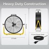 Ihomadore 24" Black Box Fans Double U-foot Stand Drum Fan for Industrial Factory - 2 of 3