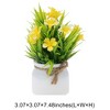 Unique Bargains Artificial Plants Spring Grass with Lily Blossoms Plastic 3.07"x3.07"x7.48" 1 Pc - 3 of 4