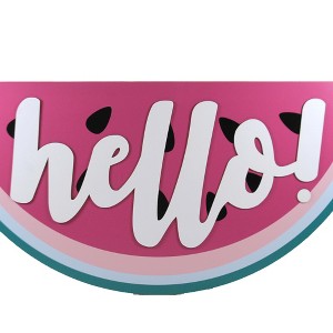 Home Decor 10.0 Inch Watermelon Hanging Decor , Hello! Wall Door (1PC) - 1 of 3