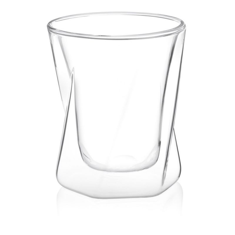 JoyJolt Lacey Whiskey Double Wall Glasses - Set of 2 Insulated Whiskey Glass - 10-Ounces., 6 of 9