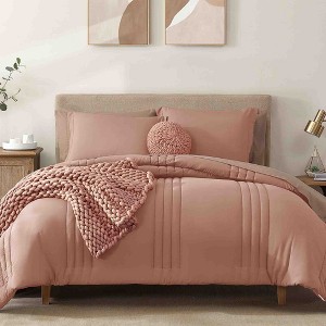 BAGOKIE 7 Pieces Bed in a Bag Comforter Set for All Season - 1 of 4