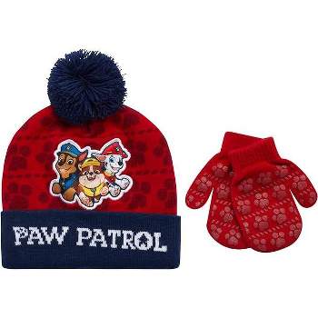 Paw Patrol Boys Winter Hat, & Mitten or Glove Set for Kids Age 2-7