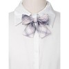 INSPIRE CHIC Women's Pre-tied Plaid Adjustable Elastic Band Casual Bow Ties - 4 of 4