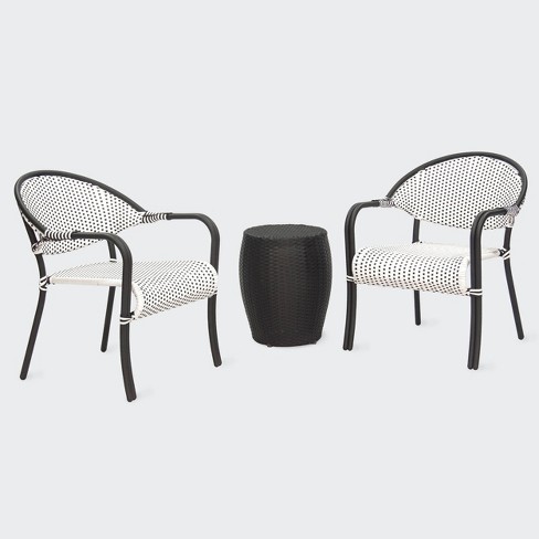 Leisure Made Monticello 3pc Wicker Seating in Black - image 1 of 4