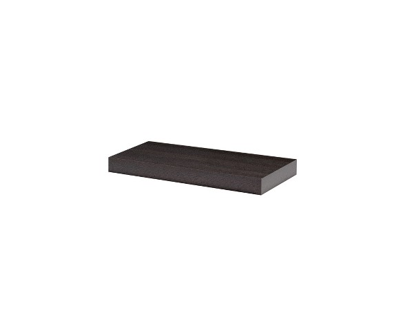 24" x 10" x 2 Big Boy Board Wall Shelf Espresso - Dolle Shelving