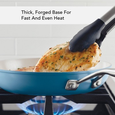Blue Velvet Hard Anodized Ceramic Nonstick 10-Piece Cookware Set