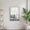Lirago 36" x 24" Rectangle Hanging Bathroom Mirror with Black Scratch-Resistant Aluminum Alloy Frame - 2 of 3