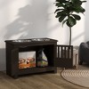 Kumasinova Large Dog Food Storage Container,Elevated Dog Bowls with Storage Cabinet Containing Large 37L Capacity,Raised Dog Bowl Stand - 2 of 4