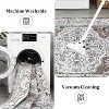 Washable Vintage Area Rug, Low Pile Ultra-Thin Soft Carpet, Non-Slip Non-Shedding Accent Mat for Living Room Bedroom Entryway Dining Room, Red 8*10ft - 3 of 4