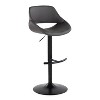 LumiSource Set of 2 Fabrico Adjustable Barstools PU - 2 of 4