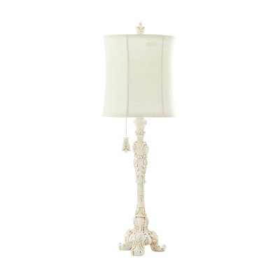 31" x 7" Coastal Polystone Buffet Lamp White - Olivia & May