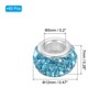 Unique Bargains Sparkling Disco Crystal Rhinestone Clay Beads DIY Craft Round Bead 0.47" 60 Pcs - 2 of 4