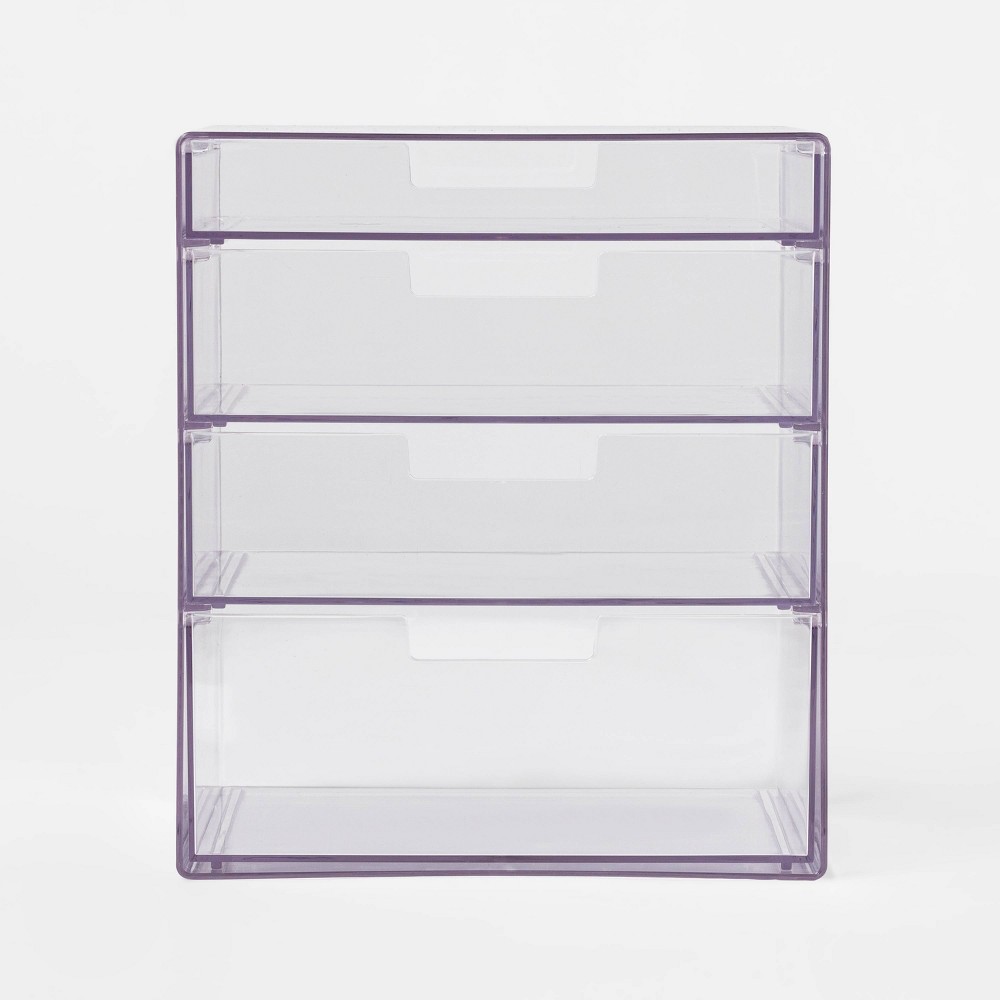 4 Drawer Stackable Countertop Organizer Clear - Made By Design | SheFinds