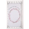 NoJo Flower Fairy Pink, White, and Taupe She Believed, She Could, So She Did 100% Cotton Nursery Photo Op Fitted Crib Sheet - 3 of 4