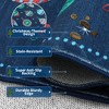 Christmas Area Rug, Foldable Xmas Throw Carpet with Non Slip Backing, Low Pile Stain Resistant Floor Carpet for Living Room, Bedroom - 4 of 4