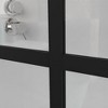 46"x72" Shower Glass Panel, 0.2" Thick Clear Tempered Glass Framed Shower Screen, Doorless Design Wet-room Glass Shower Wall For Walk-in Bathroom - 4 of 4