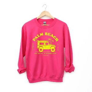 Simply Sage Market Women's Graphic Sweatshirt Palm Beach Truck - 1 of 3