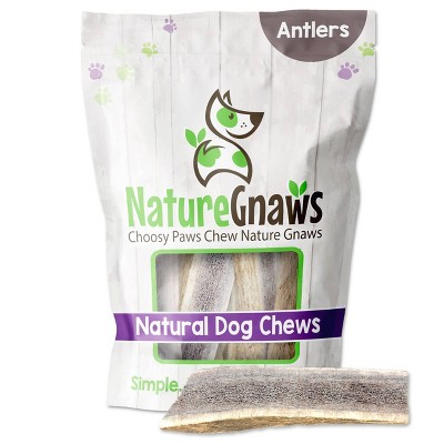Nature Gnaws Elk Antlers 5-8" Dog Treats - 3ct