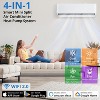9000BTU Mini Split Air Conditioner& Heater, 24 SEER2 115V Wall-Mounted Ductless AC Unit Cools Rooms Up to 450 Sq. Ft - 4 of 4