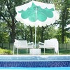 MINNIDIP Round Scalloped Petal Market Patio Umbrella - Topiary - 2 of 4