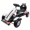 JANSNO Pedal Go Kart - Outdoor Ride-On Toy for Kids 5-12 with Adjustable Seat, Handbrake, Non-Slip Rubber Wheels - 3 of 4