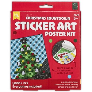 Little Yellow Bicycle: Christmas Countdown Sticker Art Poster Kit - 1 of 4