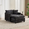 PAGED Cloud Sofa Comfy Double Layer Upholstered Couch with Breathable Chenille Fabric, 1-Seater Sofa for Living Room, Ottoman Not Included - 4 of 4