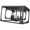 Easton 4-Light Flush Mount Ceiling Light - Modern Industrial Design, Damp Rated, 15" x 10" - 4 of 4