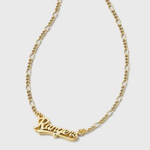 Bijoux Sport by Luv Aj MLB Gold Nameplate Pendant Necklace - 1 of 4