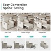 Sleeper Sofa Chair Bed, 3-in-1 Sofa Bed with Comfortable Sponge, 5 Gears Adjustable Backrest Lounge Chair - 3 of 4