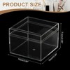 Unique Bargains Acrylic Cube Storage Collectible Display Boxes 2 Pcs Clear - 2 of 4