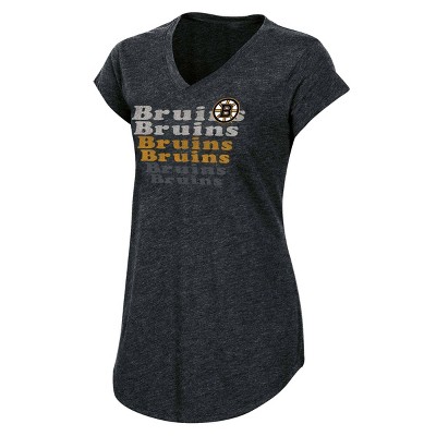 NHL Boston Bruins Women's Team Pride V-Neck T-Shirt - M