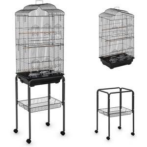 Coucheta Large Bird Cages - Spacious Metal Aviaries with Rolling Stands, Removable Trays & Accessories for Various Pet Birds in Multiple Styles - 1 of 4