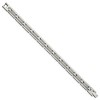 Black Bow Jewelry Men's 9mm Stainless Steel Polished & Brushed Link Bracelet, 8.5 Inch - 2 of 4