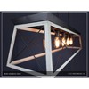 Urban Ambiance Luxury Luxe Industrial Linear Chandelier,  9"H x 38"W,  Charcoal Finish, UHP2127 - 4 of 4
