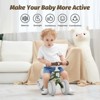 Allobebe Baby Balance Bike for Ages 1-3 – Adjustable Seat, Silent & Soft 3-Wheel Ride On Green - 2 of 4