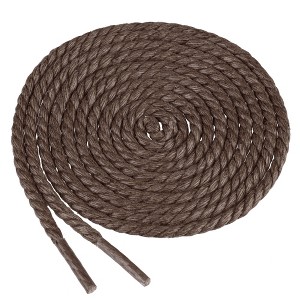 INSPIRE CHIC Waxed Round Braided Waterproof Shoelaces 1 Pair - 1 of 4