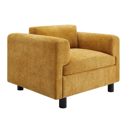 NicBex Woven Velvet Oversized Accent Chair,Upholstered Living Room Chairs with Mid-Height Backrest,Modern Armchair,Accent Chairs for Living Room
