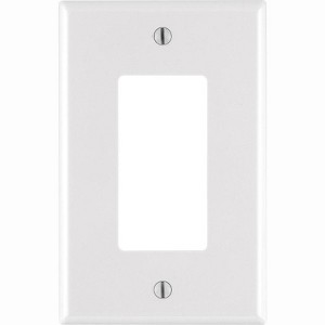 Leviton Decora White 1 gang Nylon Decorator Wall Plate  (Pack of 20) - 1 of 1